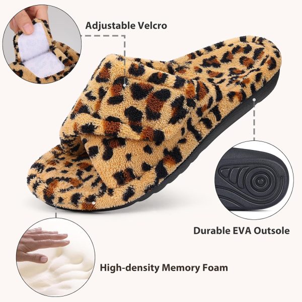 Litfun Women's Orthopedic Slippers with Arch Support Adjustable Open Toe - Image 4