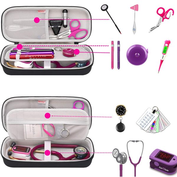 BOVKE Stethoscope Case fits 3M Littmann Classic III Monitoring Stethoscope, - Image 2