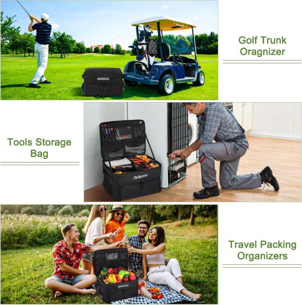 Golf Gifts for Men, Golf Trunk Organizer, 2 Layer Waterproof Car Golf - Image 7