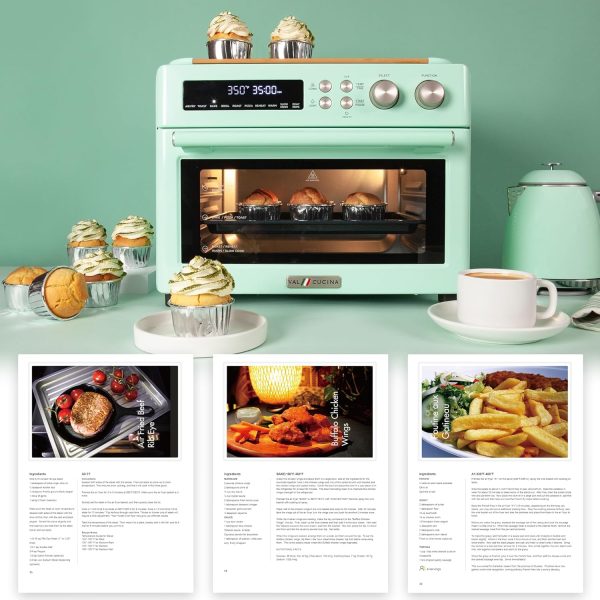 Retro Style Infrared Heating Air Fryer Toaster Oven, Extra Large Countertop - Image 8