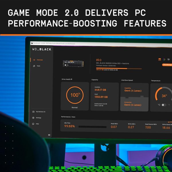 WD_BLACK 2TB SN850X NVMe Internal Gaming SSD Solid State Drive with - Image 6