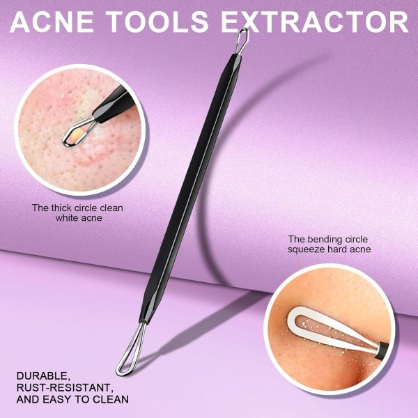Teenitor Pimple Extractor Tool Comedone Extractor Acne Tool Blackhead - Image 4