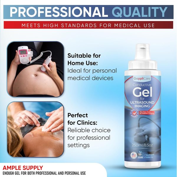 Medical Imaging & Therapy Ultrasound Gel - 2 Pack, 8.45 fl oz (250mL) Each - Image 6