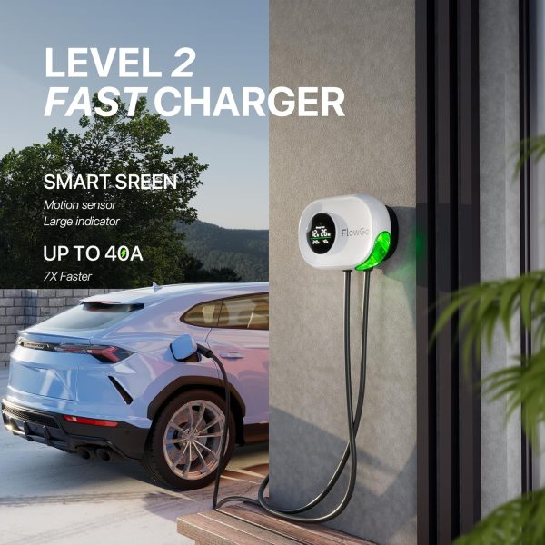 Level 2 EV Charger 40A Smart Electric Car Home Charger Motion-Activated - Image 3