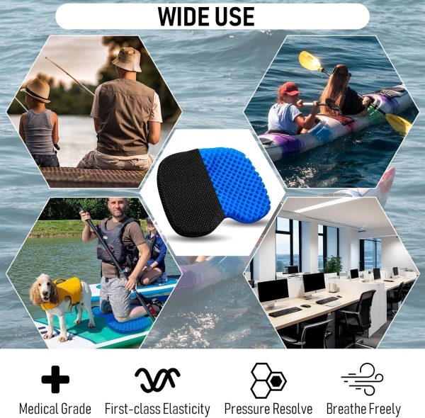 Kayak Seat Cushion, Thicken Anti Slip Waterproof Gel Kayak Seat, Portable - Image 6