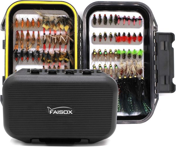Fly Fishing Flies Assortment Kit Dry Wet Nyphms Tenkara Popper Streamer - Image 2