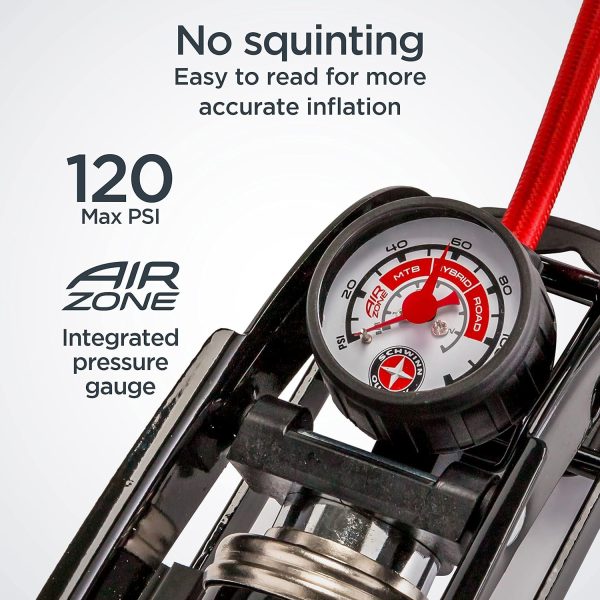 Schwinn High Pressure Foot Pump, Air Base & Air Base Plus, Air-Zoned - Image 4