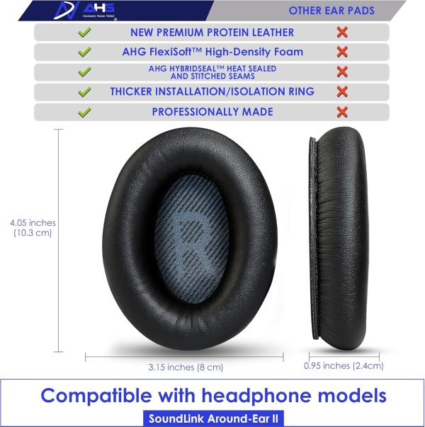 AHG Premium SoundLink AE2 Ear Pads Cushions Compatible with Bose SoundLink - Image 6