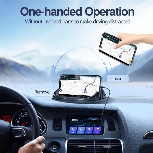 Loncaster Car Phone Holder, Car Phone Mount Silicone Car Pad Mat for - Image 3