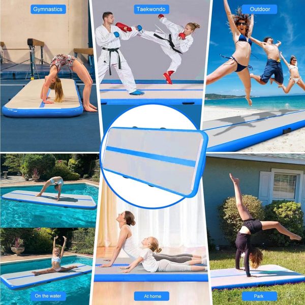 Air Tumbling Mat,10ft Inflatable Gymnastics Mat 4 Inches Thick Tumbling Mat - Image 5