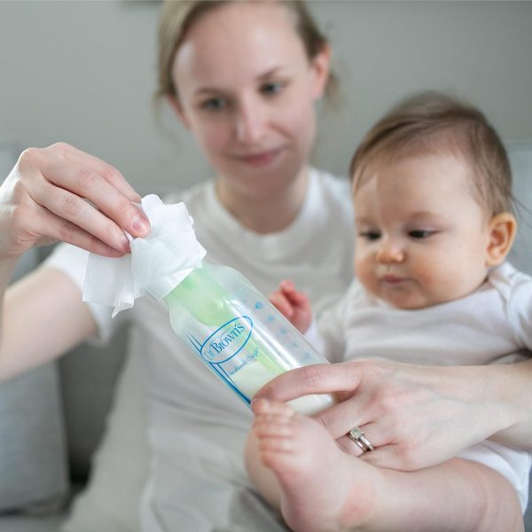 Dr. Brown's Bottle and Pacifier Healthy Wipes, Naturally Cleaning for - Image 2