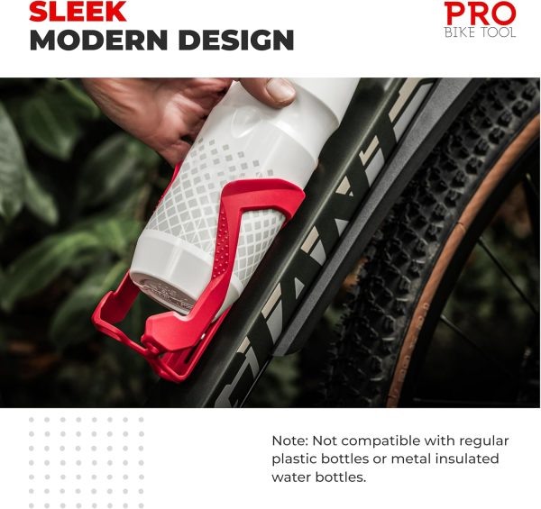 PRO BIKE TOOL Carbon Fibre Bottle Cage - Lightweight Carbon Bottle Cage for - Image 5