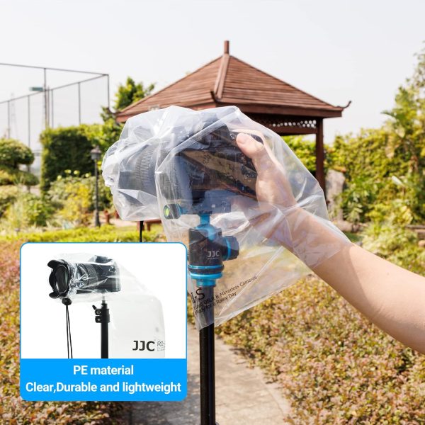 2 Pack Camera Lens Rain Cover Raincoat Clear Sleeve Protector for Sony A7R - Image 8