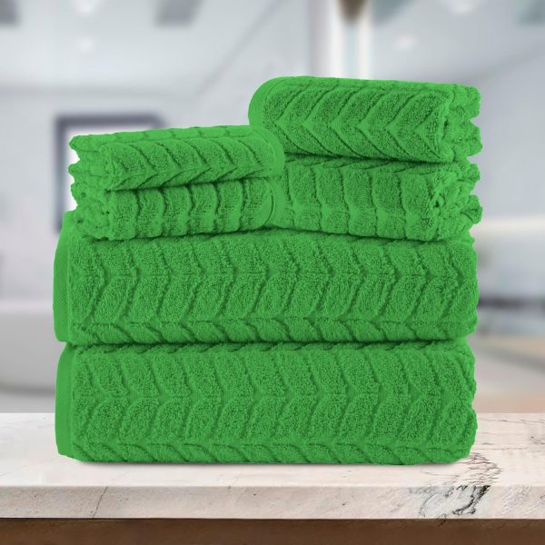 Elegant Comfort Luxury 6-Piece 100% Turkish Cotton Jacquard Braided - Image 6