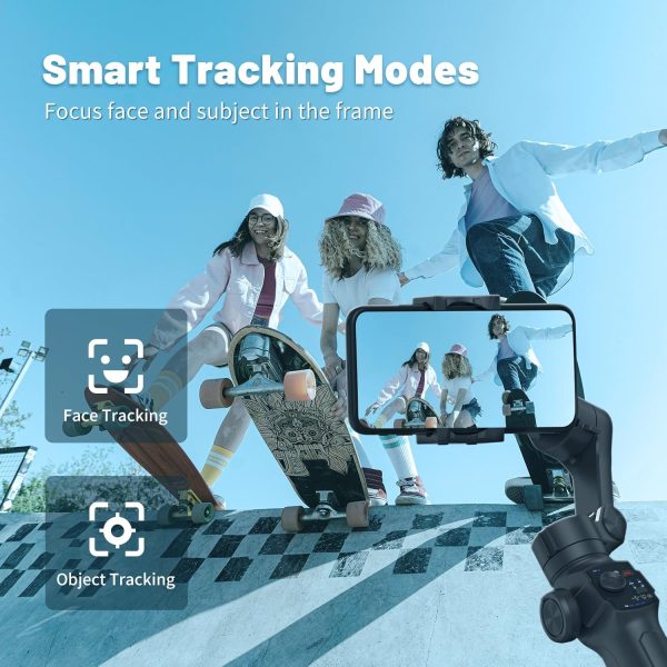 L9, Gimbal Stabilizer for Smartphone, Built-in Extension Rod & Tripod, - Image 8