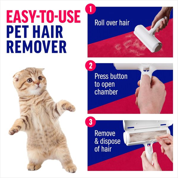 Chom Chom Roller Pet Hair Remover and Reusable Lint Roller - ChomChom Cat - Image 3