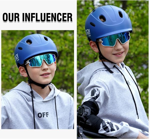 DUCO Kids Sunglasses Youth Baseball Sun Glasses Lightweight TR90 Frame - Image 2