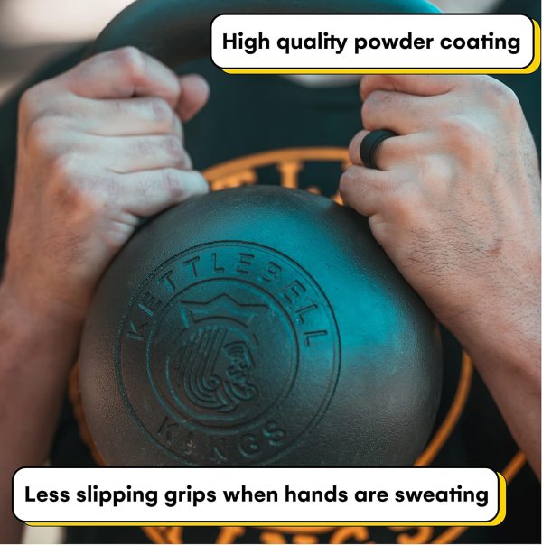 Kettlebell Kings Powder Coated Kettlebell Weights - 9-97 lb Strength - Image 4