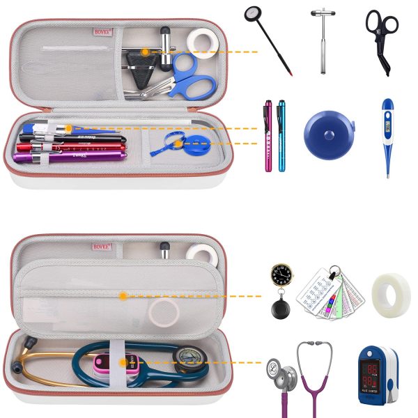 BOVKE Travel Stethoscope Case for for 3M Littmann Classic III, Lightweight - Image 2