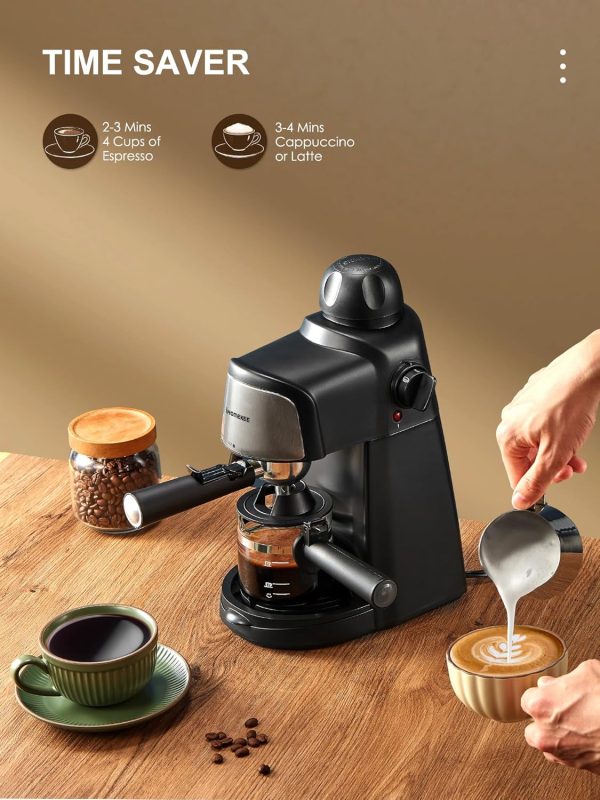 Espresso Machine, 3.5Bar Espresso and Cappuccino Machine with Fast Heating - Image 3