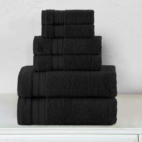 Elegant Comfort Luxury 6-Piece Towel Set, Premium Soft 100% Turkish Cotton, - Image 2