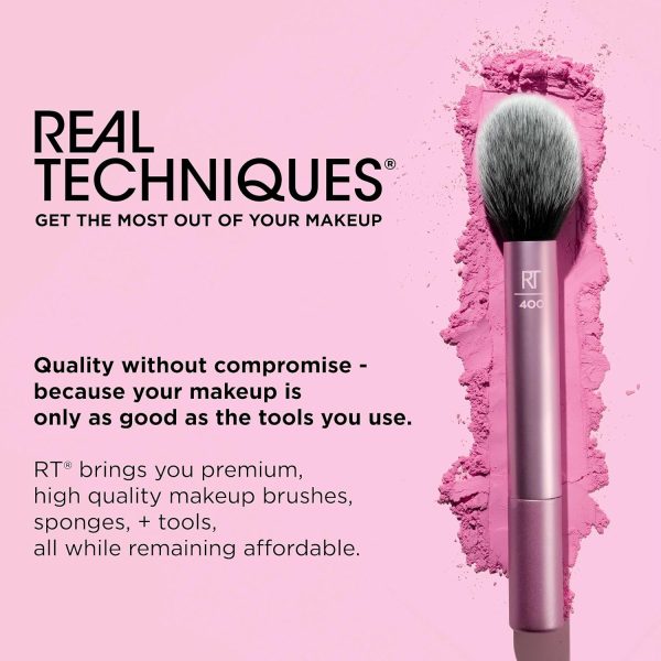 Real Techniques 5 Piece Everyday Essentials Makeup Brush Set, 4 Brushes & - Image 21