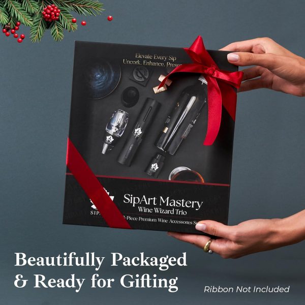 Premium Electric Wine Opener Gift Set - 5-in-1 Wine Opener kit w USB - Image 6