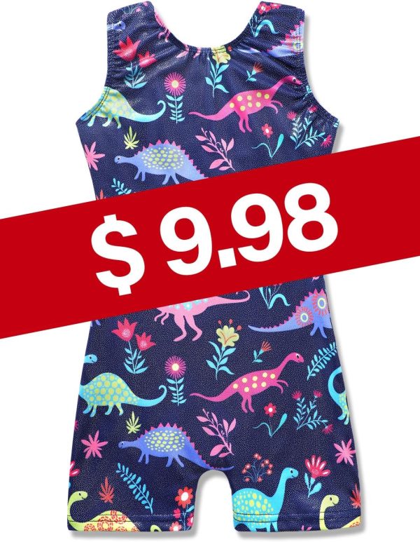 HOZIY Gymnastics Leotards for Girls Unicorn Aurora Rainbow Mermaid Dinosaur - Image 6