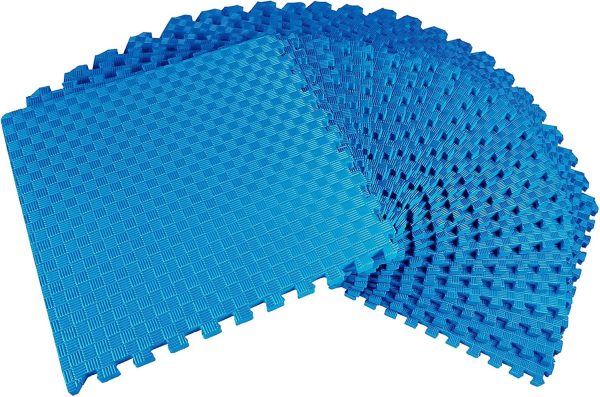 Fitvids Puzzle Exercise Mat with EVA Foam Interlocking Tiles for MMA, - Image 2