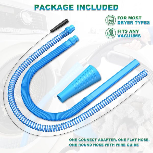 Sealegend 2 Pieces Dryer Vent Cleaner Kit Dryer Lint Vacuum Attachment, - Image 5