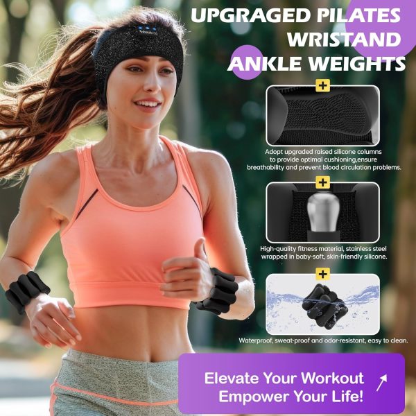 Wrist Weights, LC-dolida Ankle Weights for Women Men, Adjustable Wrist - Image 2