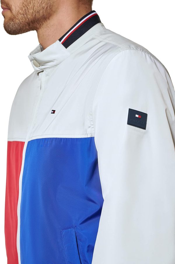 Tommy Hilfiger Mens Lightweight Varsity Rib Knit Bomber Jacket - Image 5