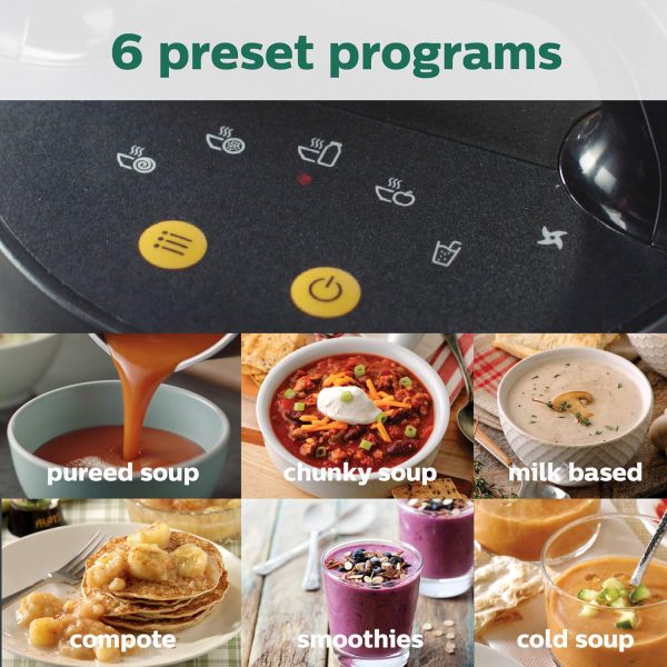 Philips Viva Collection SoupMaker, 1.2 L, Makes 2-4 servings, 6 Pre-set - Image 3