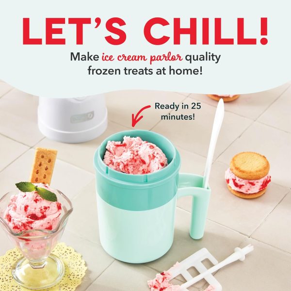 DASH My Pint Ice Cream Maker Machine (Aqua): Multi-Purpose Soft Serve Ice - Image 3