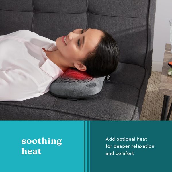 Homedics Cordless Shiatsu All-Body Massage Pillow with Soothing Heat, - Image 6