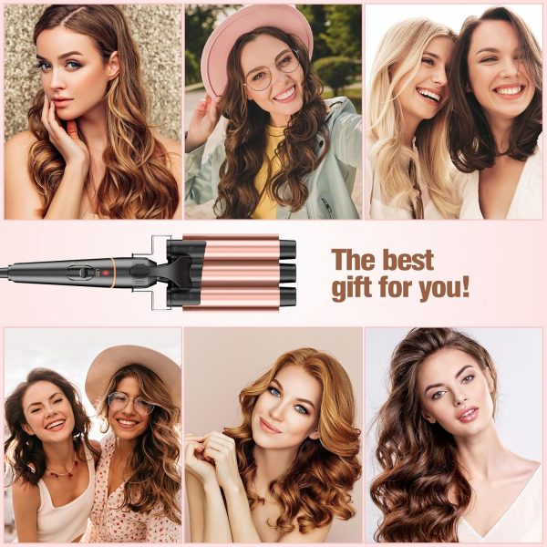 BESTOPE PRO Waver Curling Iron - 3 Barrel Hair Crimper Iron, 5 in 1 Curling - Image 8