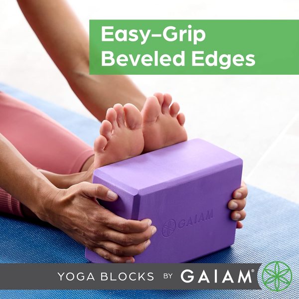 Gaiam Yoga Block - Supportive Latex-Free Eva Foam - Soft Non-Slip Surface - Image 6