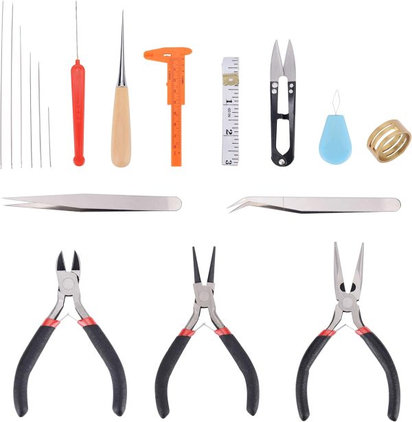 PAXCOO 19Pcs Jewelry Making Tools Kit with Zipper Storage Case for Jewelry - Image 2