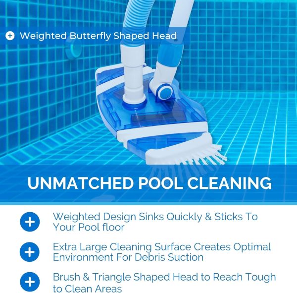 SWIMLINE HYDROTOOLS Clear Pool Vacuum Head Attachment For Inground & Above - Image 3