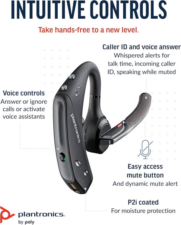 Poly Voyager 5200 UC Wireless Headset & Charging Case (Plantronics) - - Image 3