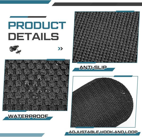 Thick Elliptical Mat with 4 Pcs ellipse pedal straps for Under Desk - Image 4