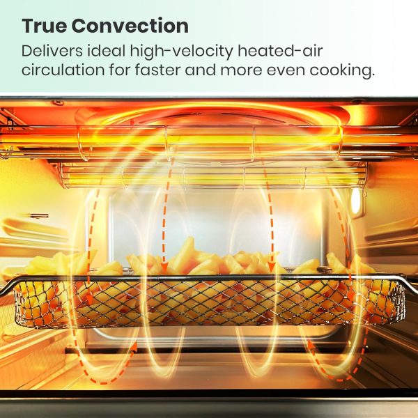 Retro Style Infrared Heating Air Fryer Toaster Oven, Extra Large Countertop - Image 3