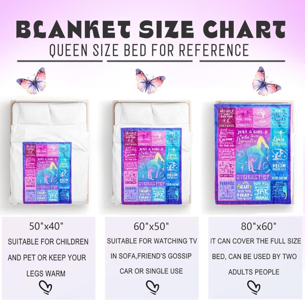 Gymnastics Gifts for Girls, Gymnastics Blanket for Girls, Gifts for - Image 7