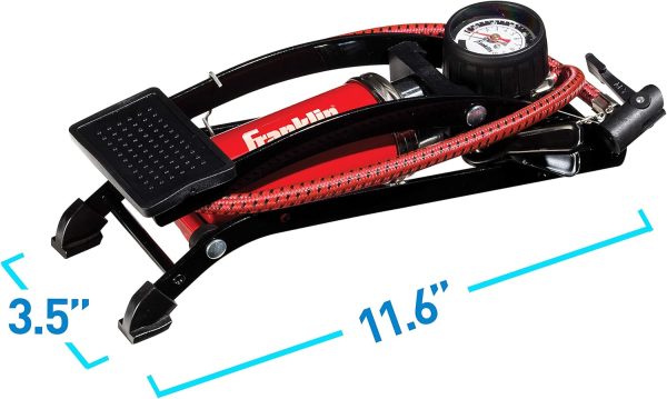 Franklin Sports Air Pump With High-Pressure Foot Pedal for Sports Balls, - Image 8