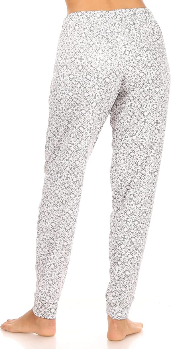 TAHARI Soft Cozy Pajamas for Women, Relaxed Fit Jogger Pajama Pants for - Image 2