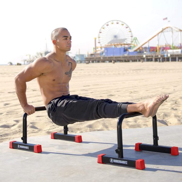 Rubberbanditz Parallette, Parallel Bars & Dip Station, Home Gym Essentials - Image 6