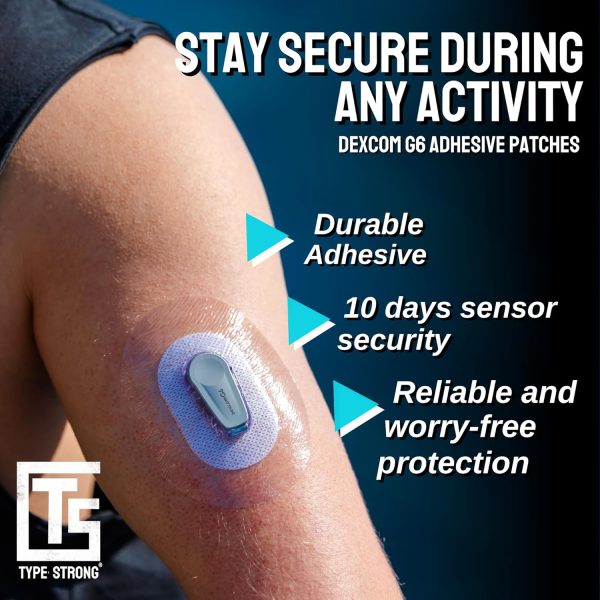 Adhesive Patches for Dexcom G6 CGM for Sensitive Skin, Waterproof & - Image 2