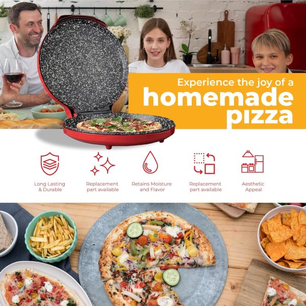 Countertop Pizza Maker, 1450W Mini Pizza Oven, Pizza Maker Oven With 12″ - Image 7