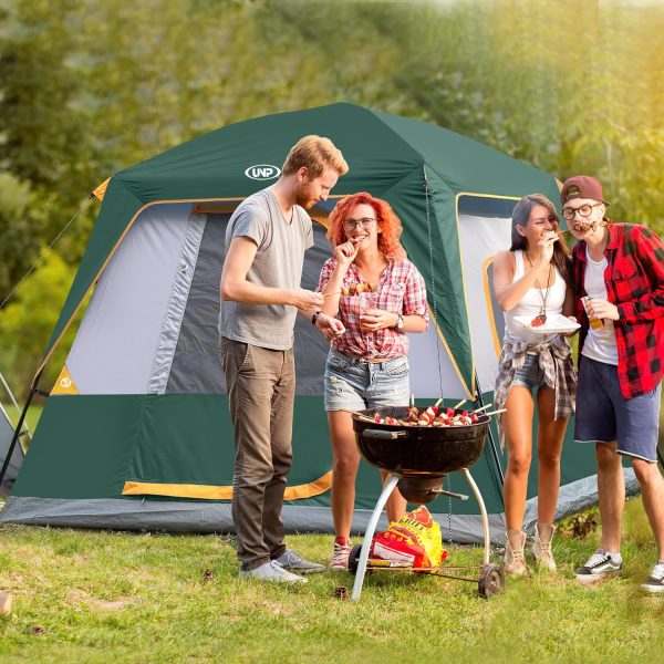 UNP 4-Person Tent, Portable Cabin Tent, Camping Tent 4-Person Easy Set Up, - Image 6