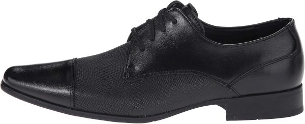 Calvin Klein Men's Bram Oxford, Black Diamond Leather - Image 8